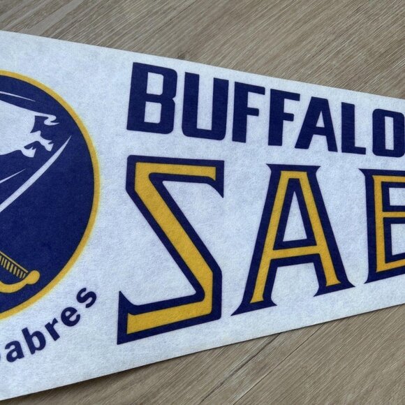 Buffalo Sabres - Vintage NHL Felt Pennant 30" Retro Hockey Merch Memorabilia - Picture 3 of 9